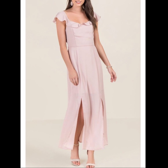 Francesca's Collections Dresses & Skirts - FRANCESCA’S Pink blush long maxi flowy sundress